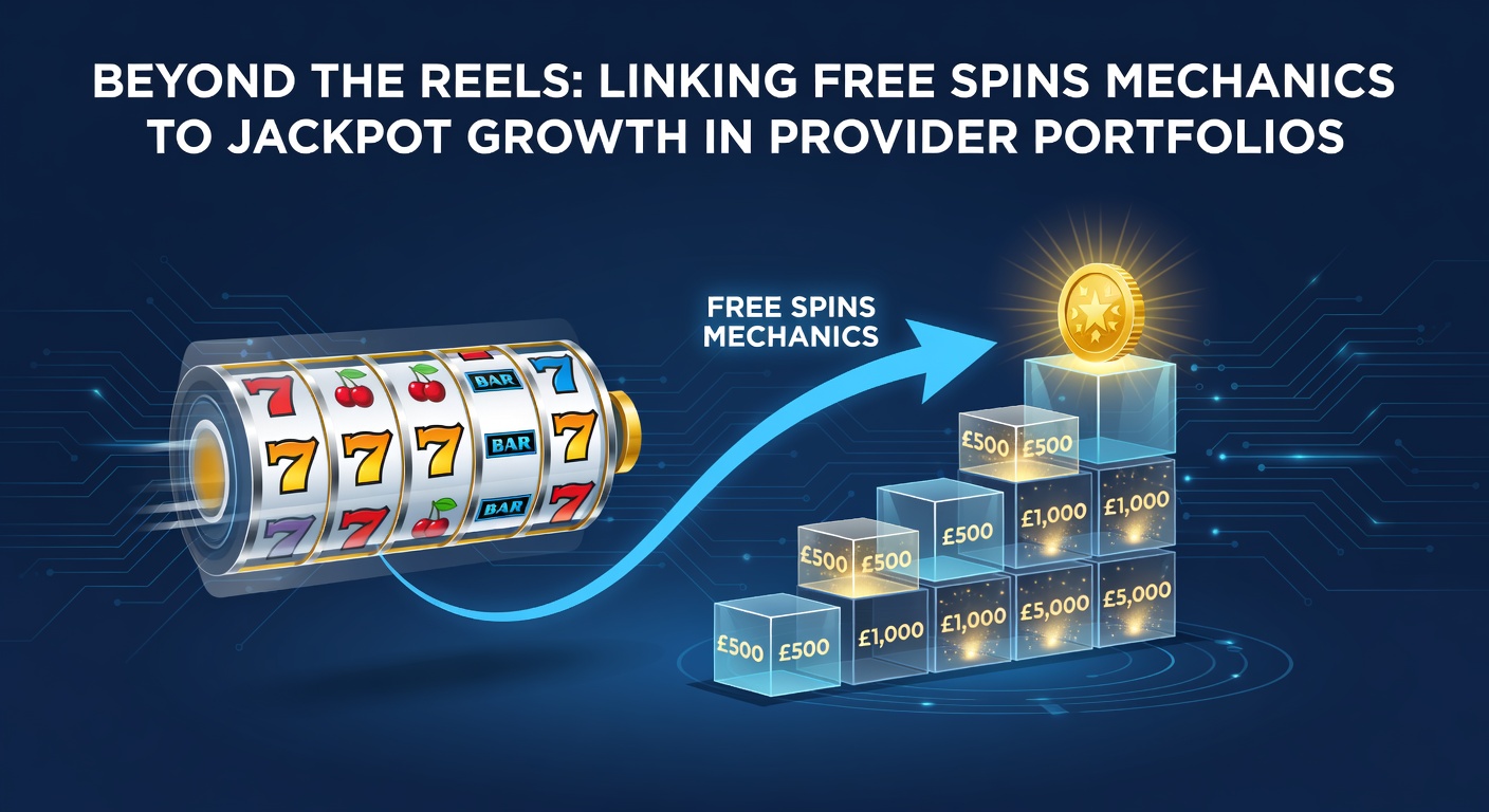 Illustration der Free-Spins-Mechaniken und Jackpot-Verknüpfungen in Slot-Portfolios