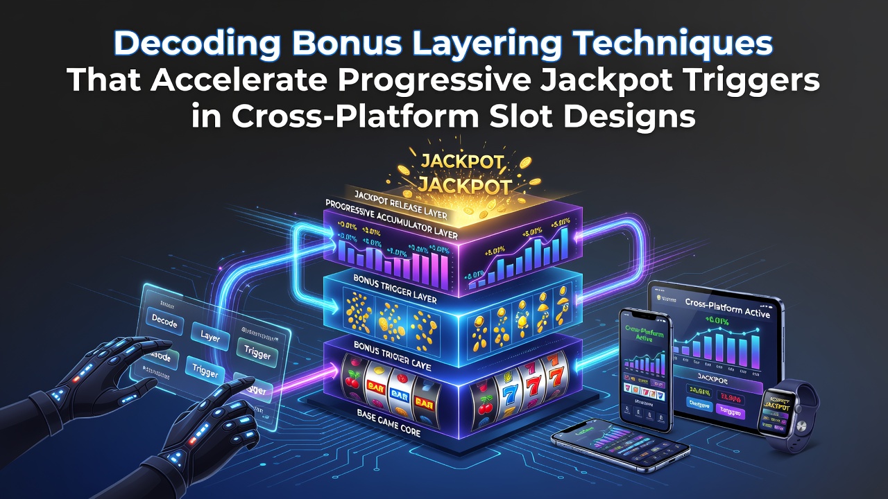 Illustration von Bonus-Layering-Techniken in Slot-Designs mit progressiven Jackpots